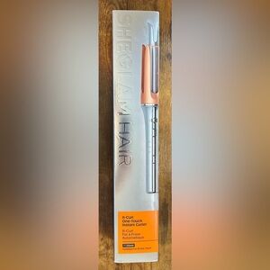 She Glam Hair Automatic Curling Iron in Silver and Orange Barrel